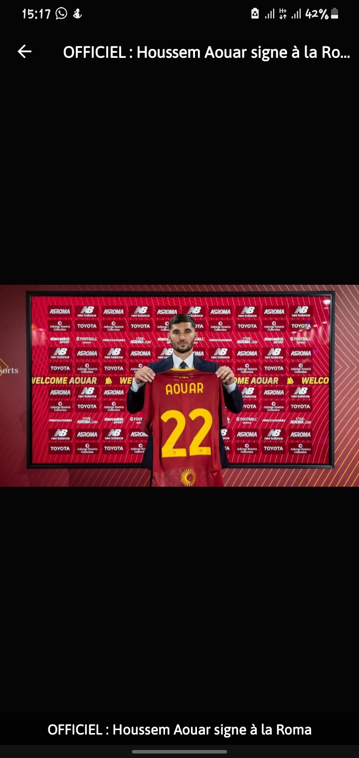 La roma fait un bon&nbsp;coup